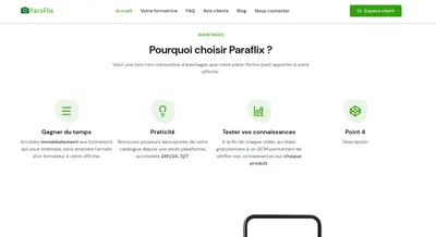 Site internet Paraflix